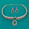 American Diamond Classic Necklace with Carat Plating
