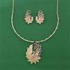 American Diamond Hazoorilal Pendant Set with Carat Plating