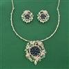 American Diamond Hazoorilal Pendant Set with Carat Plating