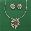 American Diamond Hazoorilal Pendant Set with Carat Plating