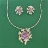 American Diamond Hazoorilal Pendant Set with Carat Plating