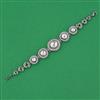 American Diamond Adjustable Bracelet with Black Plating