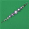 American Diamond Adjustable Bracelet with Black Plating