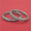 American Diamond Classic Bangles with Rhodium Plating