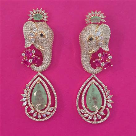 American Diamond Animal Earring with Carat Plating