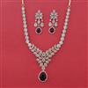 American Diamond Hazoorilal Necklace with Carat Plating