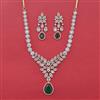 American Diamond Hazoorilal Necklace with Carat Plating