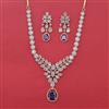 American Diamond Hazoorilal Necklace with Carat Plating