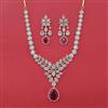 American Diamond Hazoorilal Necklace with Carat Plating