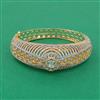 American Diamond Broad Kada with Rhodium Plating 2 Tone Plating