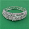 American Diamond Broad Kada with Rhodium Plating 2 Tone Plating