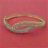 American Diamond Openable kada with Rhodium Plating 2 Tone Plating Mehndi Plating Carat Plating
