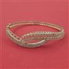 American Diamond Openable kada with Rhodium Plating 2 Tone Plating Mehndi Plating Carat Plating