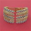 American Diamond Broad Kada with Rhodium Plating 2 Tone Plating Carat Plating