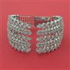 American Diamond Broad Kada with Rhodium Plating 2 Tone Plating Carat Plating