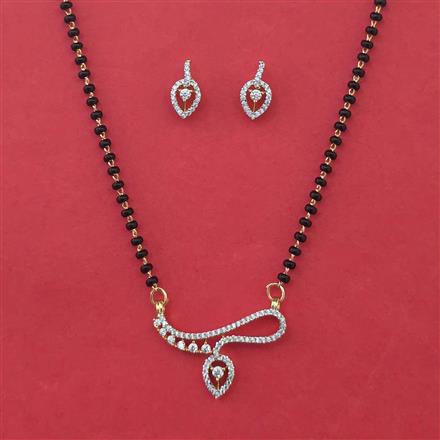 American Diamond Classic Mangalsutra with Carat Plating
