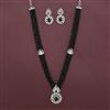American Diamond Classic Necklace with Rhodium Plating