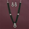 American Diamond Classic Necklace with Rhodium Plating
