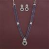 American Diamond Classic Necklace with Rhodium Plating