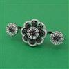American Diamond Classic Ring with Black Plating