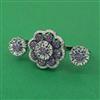 American Diamond Classic Ring with Black Plating