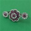 American Diamond Classic Ring with Black Plating