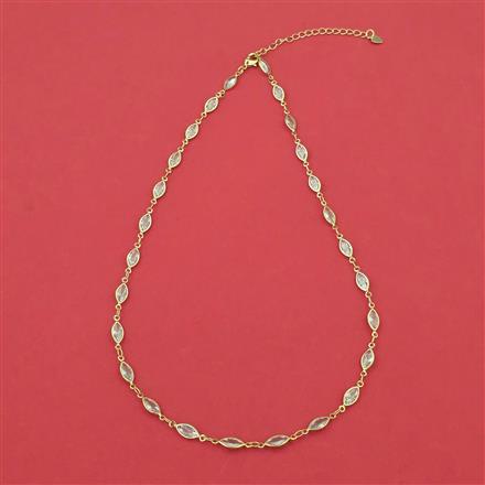 American Diamond Classic Chain with Rhodium Plating Gold Plating
