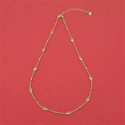 American Diamond Classic Chain with Rhodium Plating Gold Plating