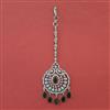 American Diamond Classic Tikka with Rhodium Plating