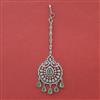 American Diamond Classic Tikka with Rhodium Plating