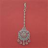 American Diamond Classic Tikka with Rhodium Plating