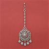 American Diamond Classic Tikka with Rhodium Plating