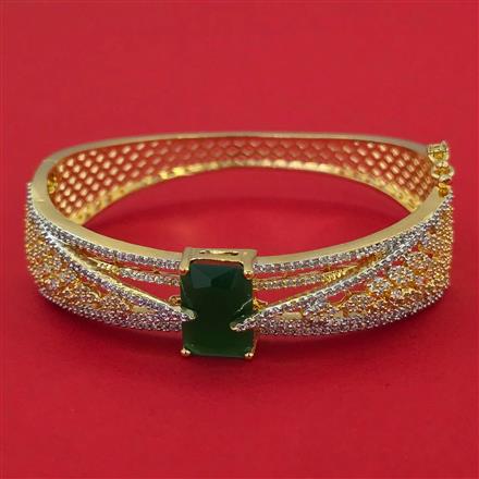 American Diamond Openable kada with 2 Tone Plating