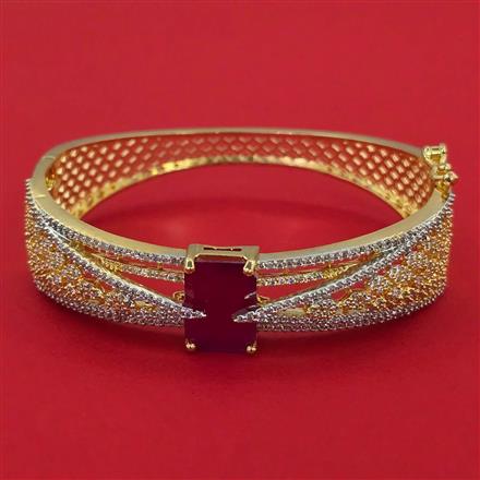 American Diamond Openable kada with 2 Tone Plating