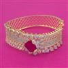 American Diamond Broad Kada with 2 Tone Plating
