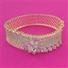 American Diamond Broad Kada with 2 Tone Plating