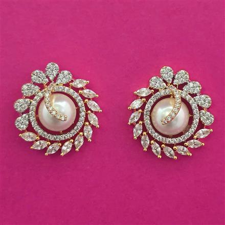 American Diamond Tops with Rhodium Plating 2 Tone Plating Mehndi Plating