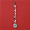 American Diamond Classic Tikka with Rhodium Plating