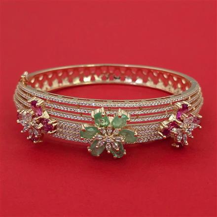 American Diamond Hazoorilal Kada with Carat Plating