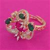 American Diamond Adjustable Ring with Carat Plating