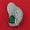 American Diamond Animal Brooch with Rhodium Plating