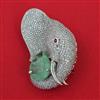 American Diamond Animal Brooch with Rhodium Plating