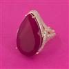 American Diamond Hazoorilal Ring with Carat Plating