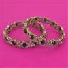 American Diamond Classic Bangles with Mehndi Plating