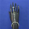 American Diamond Adjustable Hath Pan with Mehndi Plating