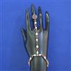 American Diamond Adjustable Hath Pan with Mehndi Plating