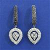 American Diamond Classic Earring with Black Plating