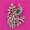 American Diamond Birds Brooch with Mehndi Plating