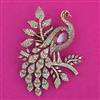 American Diamond Birds Brooch with Mehndi Plating
