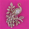 American Diamond Birds Brooch with Mehndi Plating